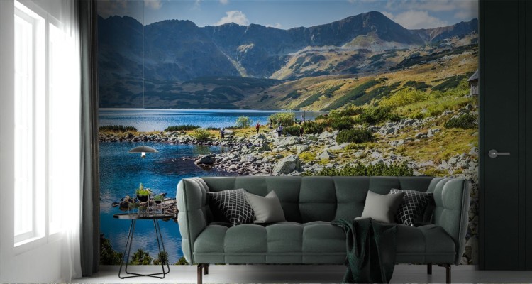 Fototapeta Górskie Jezioro W Dolinie