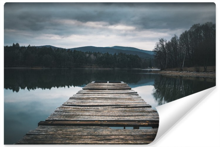 Fototapeta Drewniany Pomost Nad Jeziorem