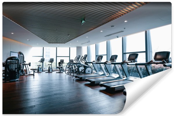 Fototapeta Wnętrze Nowoczesnej Siłowni 3D