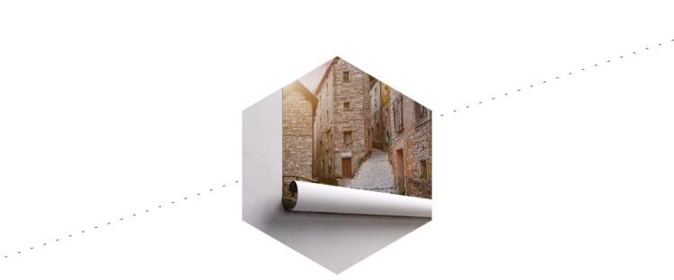 Fototapeta Uliczka 3D