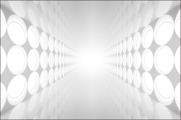 Fototapeta 3D Tunel - Szara