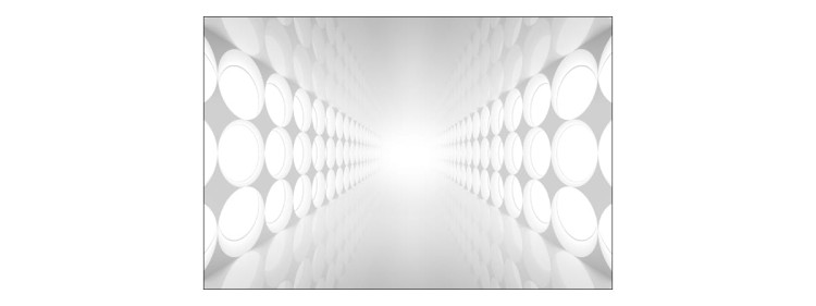 Fototapeta 3D Tunel - Szara