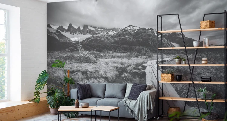 Fototapeta Góry Czarno-Biała