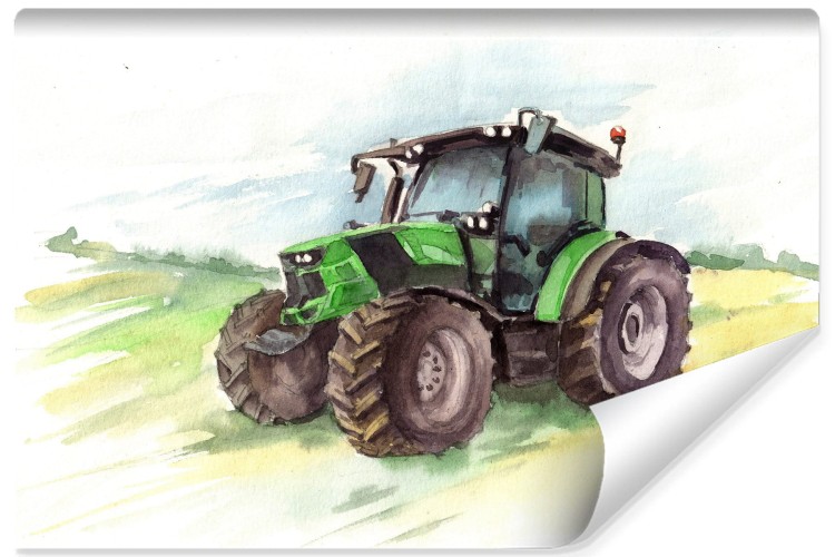 Fototapeta Traktor Malowany Akwarelą