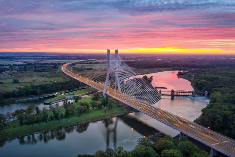 Fototapeta Most Rędziński We Wrocławiu