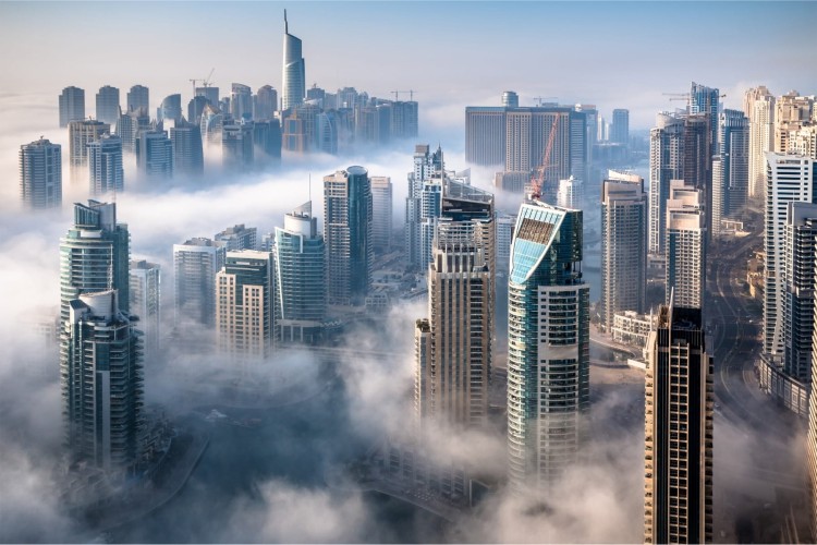 Fototapeta Dubaj W Chmurach