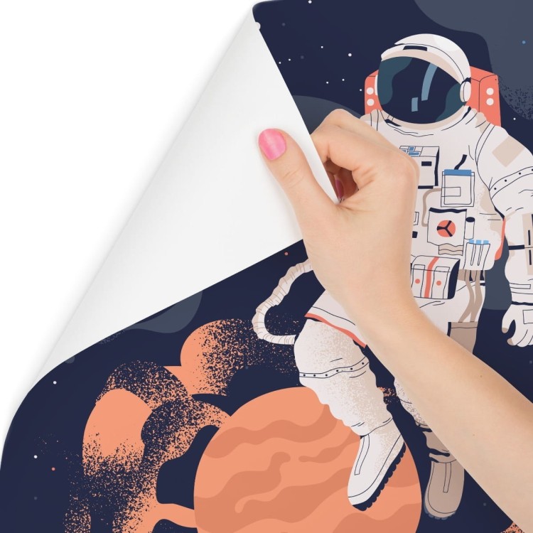 Fototapeta Astronauta W Kosmosie I Planety