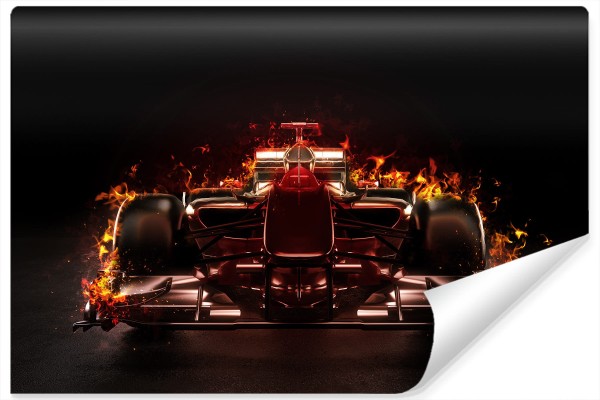 Fototapeta Płonący Bolid F1