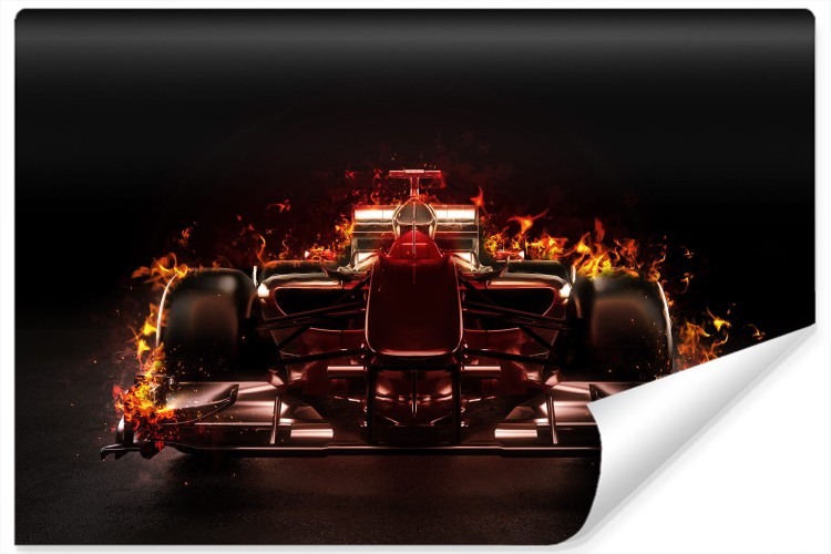 Fototapeta Płonący Bolid F1