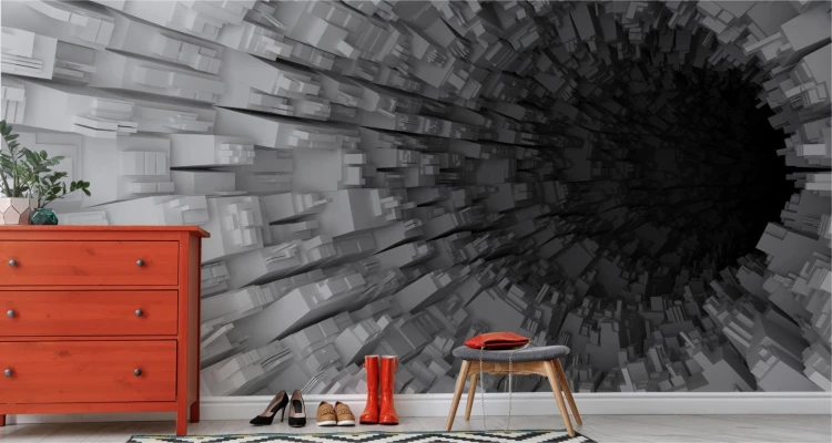 Fototapeta Abstrakcyjny Tunel 3D