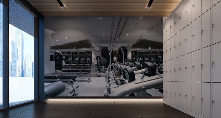 Fototapeta Wyposażenie Nowoczesnej Siłowni