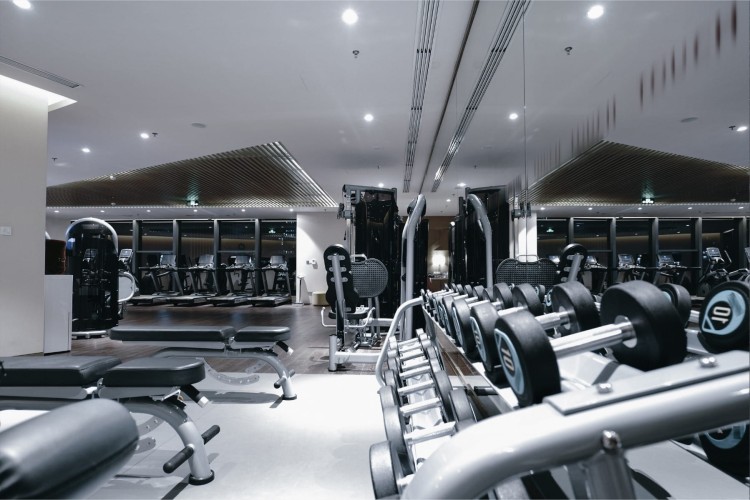 Fototapeta Wyposażenie Nowoczesnej Siłowni