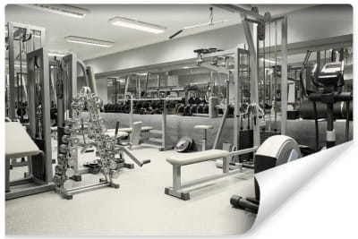 Fototapeta Wnętrze Siłowni Wraz Z Wyposażeniem
