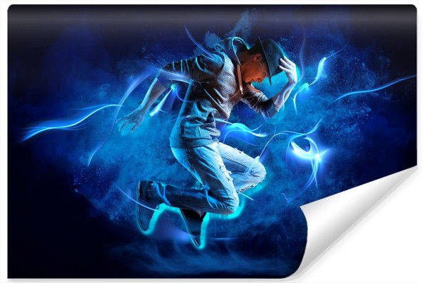 Fototapeta Tancerz Podczas Występu Z Efektami Specjalnymi