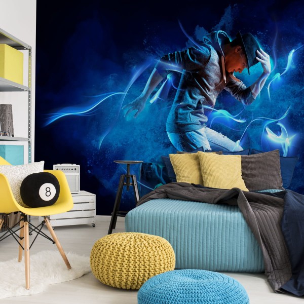 Fototapeta Tancerz Podczas Występu Z Efektami Specjalnymi