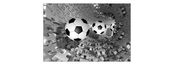 Fototapeta Piłka Nożna Puzzle 3D