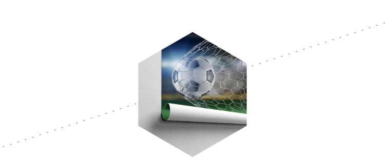 Fototapeta Piłka Nożna Gol 3D
