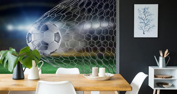 Fototapeta Piłka Nożna Gol 3D