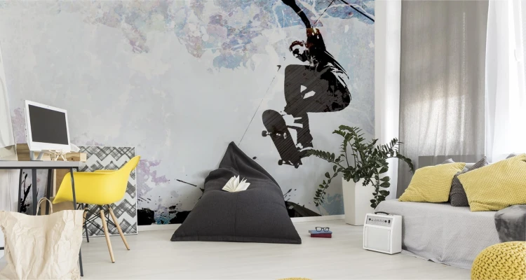 Fototapeta Skateboarding W Stylu Graficznym