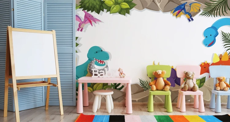 Fototapeta Dinozaury Na Skałach