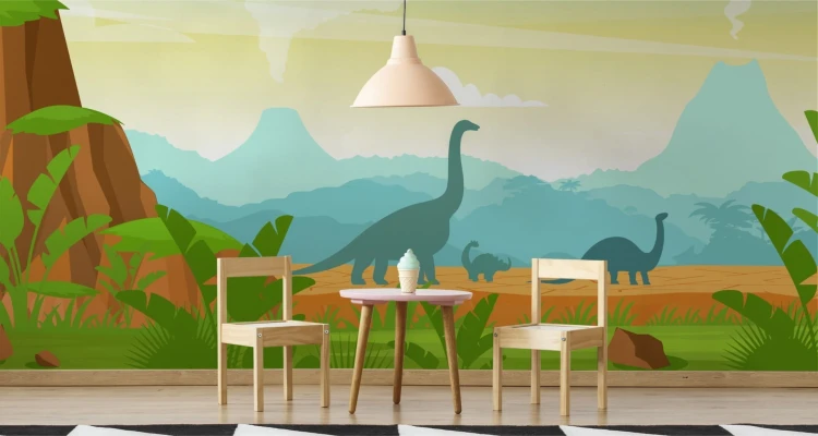 Fototapeta Dinozaury W Dżungli