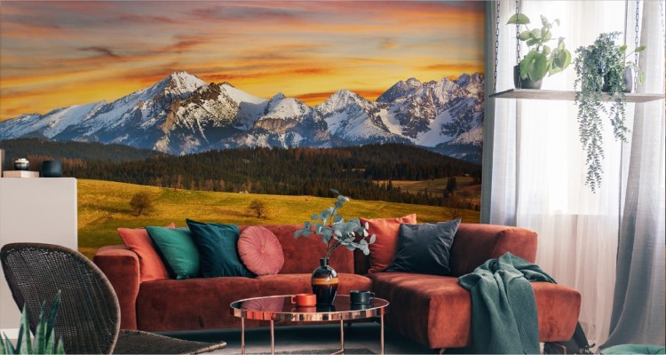 Fototapeta Tatry O Zachodzie Słońca