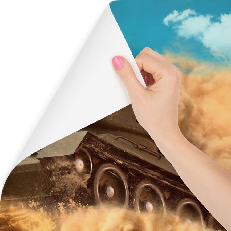 Fototapeta Czołg Bojowy Na Pustyni