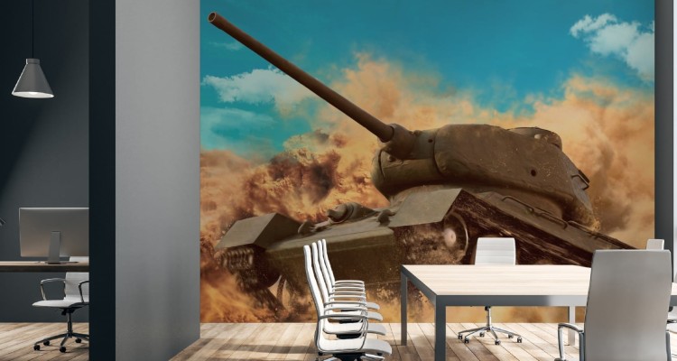 Fototapeta Czołg Bojowy Na Pustyni