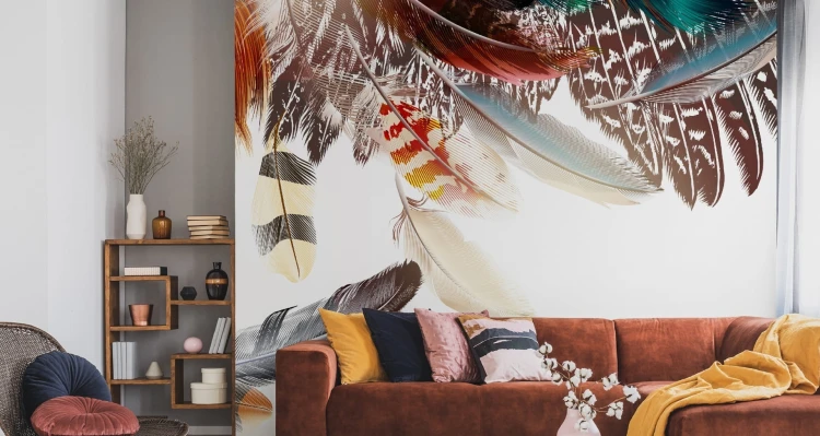 Fototapeta Piórka W Stylu Boho