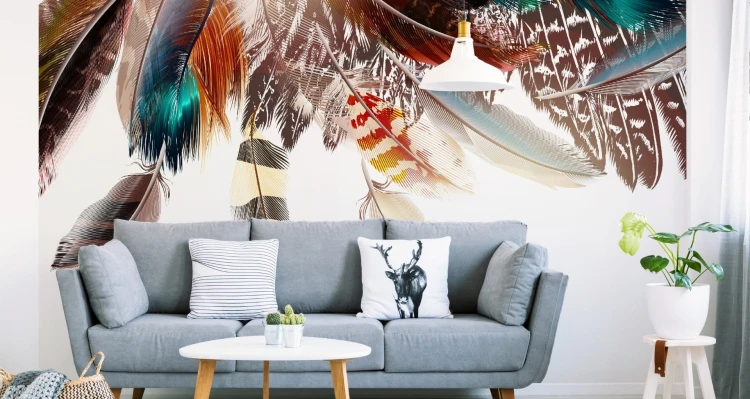 Fototapeta Piórka W Stylu Boho