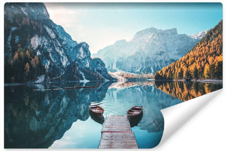 Fototapeta Jezioro Lago Di Braies We Włoszech