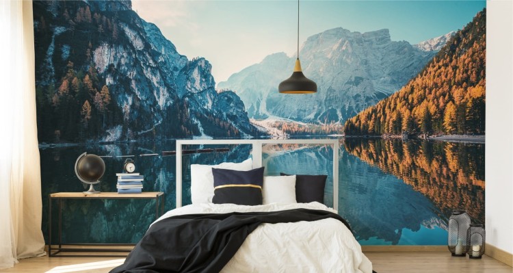 Fototapeta Jezioro Lago Di Braies We Włoszech