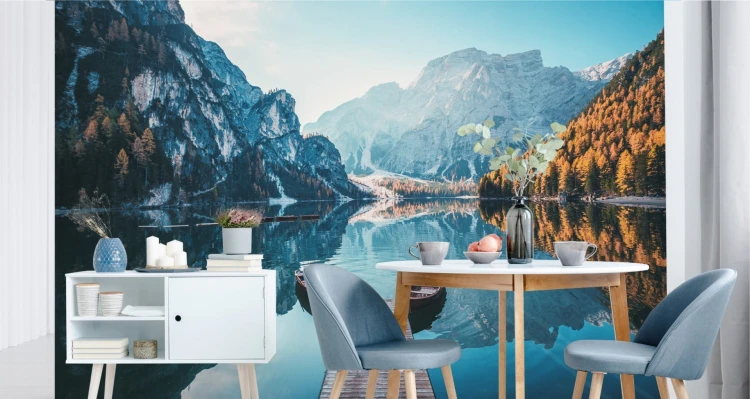 Fototapeta Jezioro Lago Di Braies We Włoszech