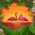 Fototapeta Flamingi Za Ceglaną Ścianą