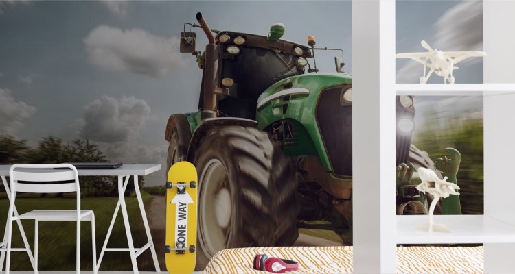 Fototapeta Pędzący Traktor