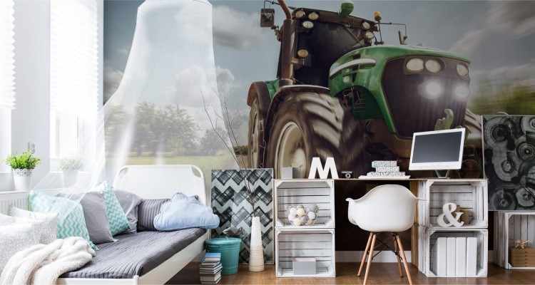 Fototapeta Pędzący Traktor