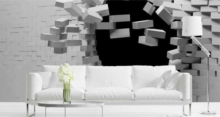 Fototapeta Ceglany Tunel 3D