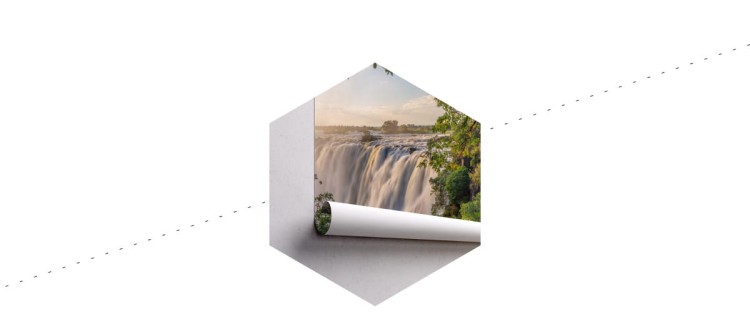 Fototapeta Wodospad W Lesie