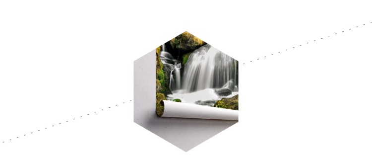 Fototapeta Wodospad W Lesie