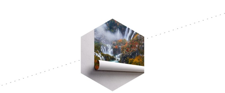 Fototapeta Jesienny Wodospad