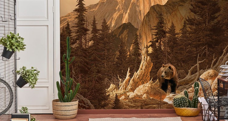 Fototapeta Niedźwiedź W Górach