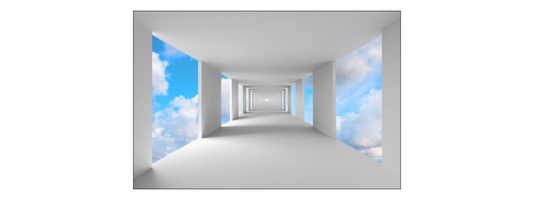 Fototapeta 3D Tunel - Niebo