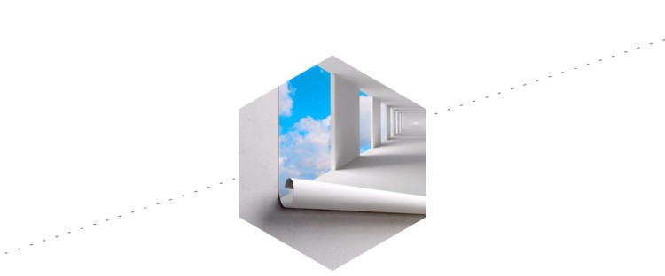 Fototapeta 3D Tunel - Niebo