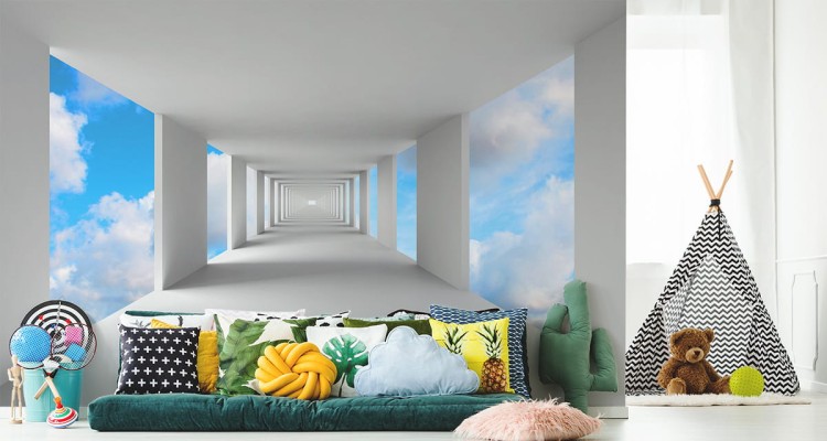 Fototapeta 3D Tunel - Niebo