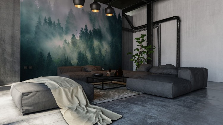 Fototapeta Las We Mgle