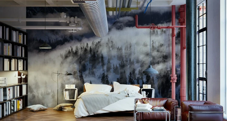 Fototapeta Las We Mgle