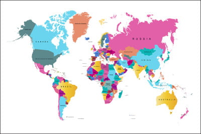 Fototapeta Mapa Świata