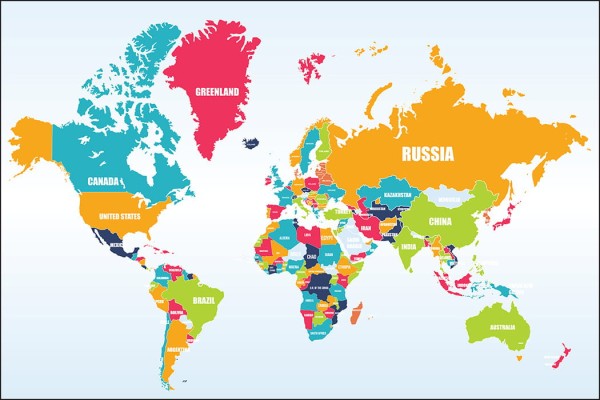 Fototapeta Mapa Świata