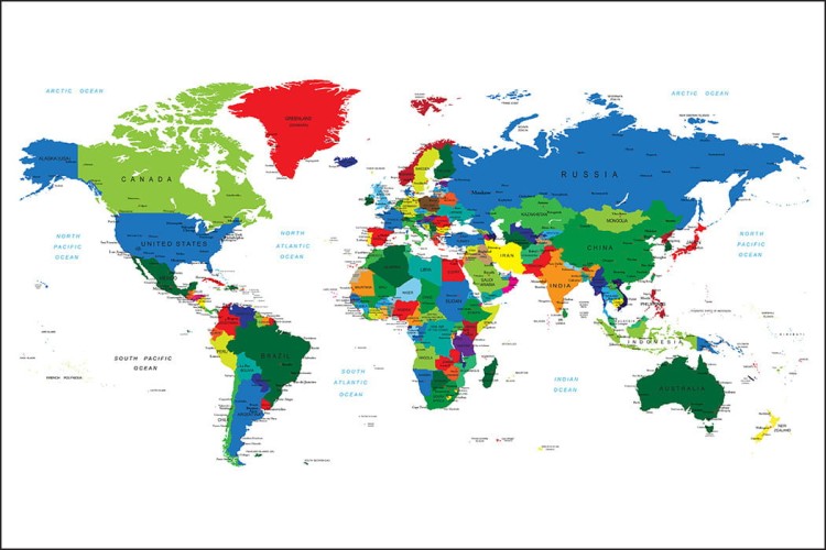Fototapeta Mapa Świata