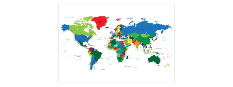 Fototapeta Mapa Świata